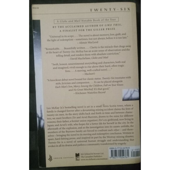 Twenty‑Six by Leo McKay Jr. – Contemporary Fiction Novel PB VG+ - Picture 2 of 2